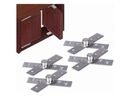 Bisagras de Pivote de Acero Inoxidable, Rotación Oculta 360 Grados, para Armarios Ventanas Puertas, 4 Piezas