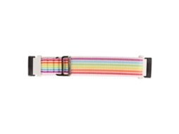 Pulseira de Nylon Elástica para Fitbit Versa 4/3 Sense 2, Substituição Tecida Multicolor
