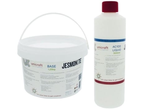 Ac 100 Líquido De Base 500 Ml Base Em Pó 1,25 Kg Jesmonite