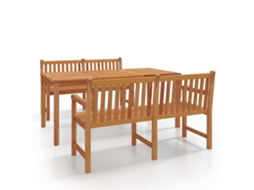 Garden Dining Set, Garden Dining Sets Vidaxl Marrom Teca (n/a)