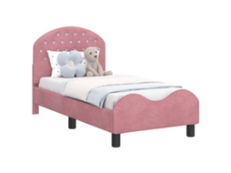Estrutura de Cama para Criança com Cabeceira Rosa 70x140 cm MAISON EXCLUSIVE