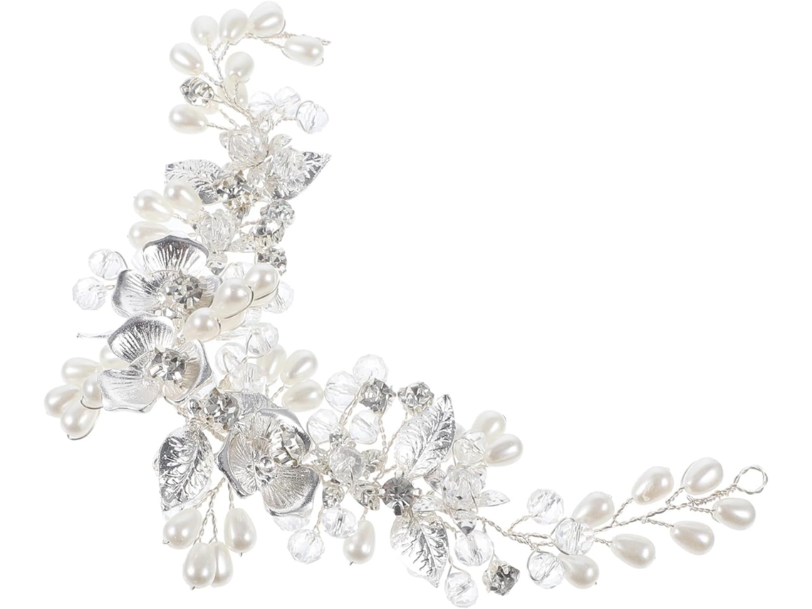Acessórios De Cabelo Elegantes Para Casamento Da Ciieeo, Em Liga Metálica E Contas De Cristal, Tiara.