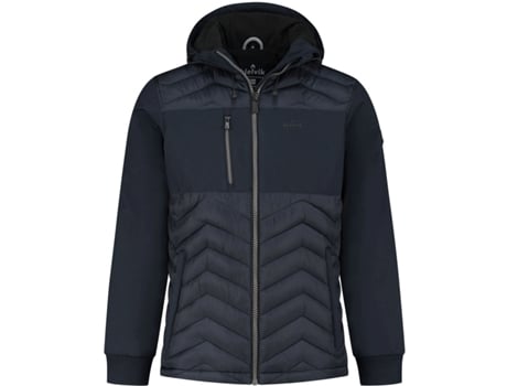 Jaqueta Kjelvik S feita de poliéster com elastano, conforto e estilo.