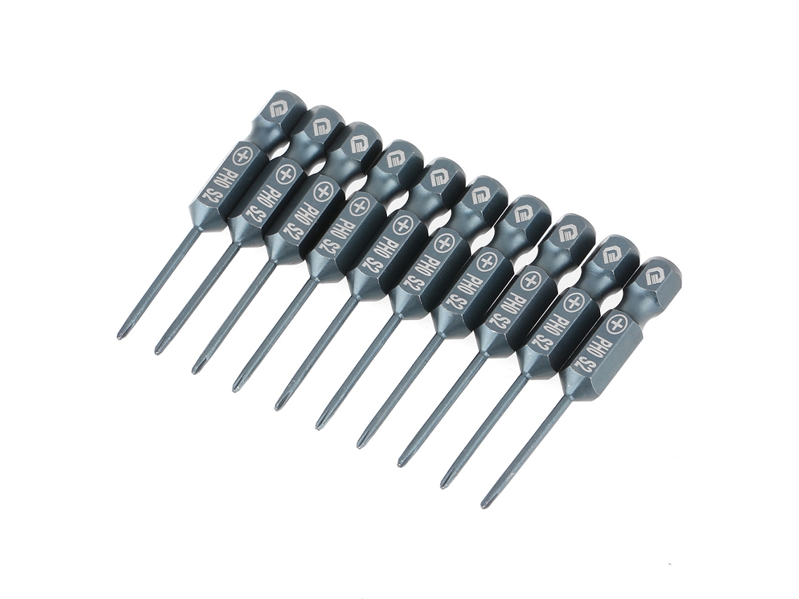 Conjunto De Pontas De Parafusadeira Com Cabeça Cruzada S2 Aço 1/4 Polegada Hexagonal 50mm Ph0 10pcs