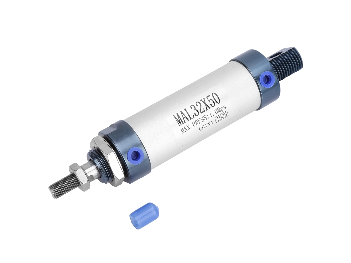 Laxiscreed Cilindro Pneumático Mini De 32mm Com Duas Ações, Leve, Duradouro Em Alumínio E Curso De 50mm