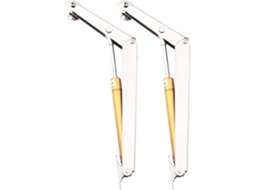 Dobradiças De Armário Em Aço, Cor Prateada, Conjunto Com 2 Unidades, 187 mm