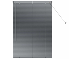 Conjunto 1 Persianas Venecianas Vidaxl Cinzento Alumínio (130 X 85 Cm)