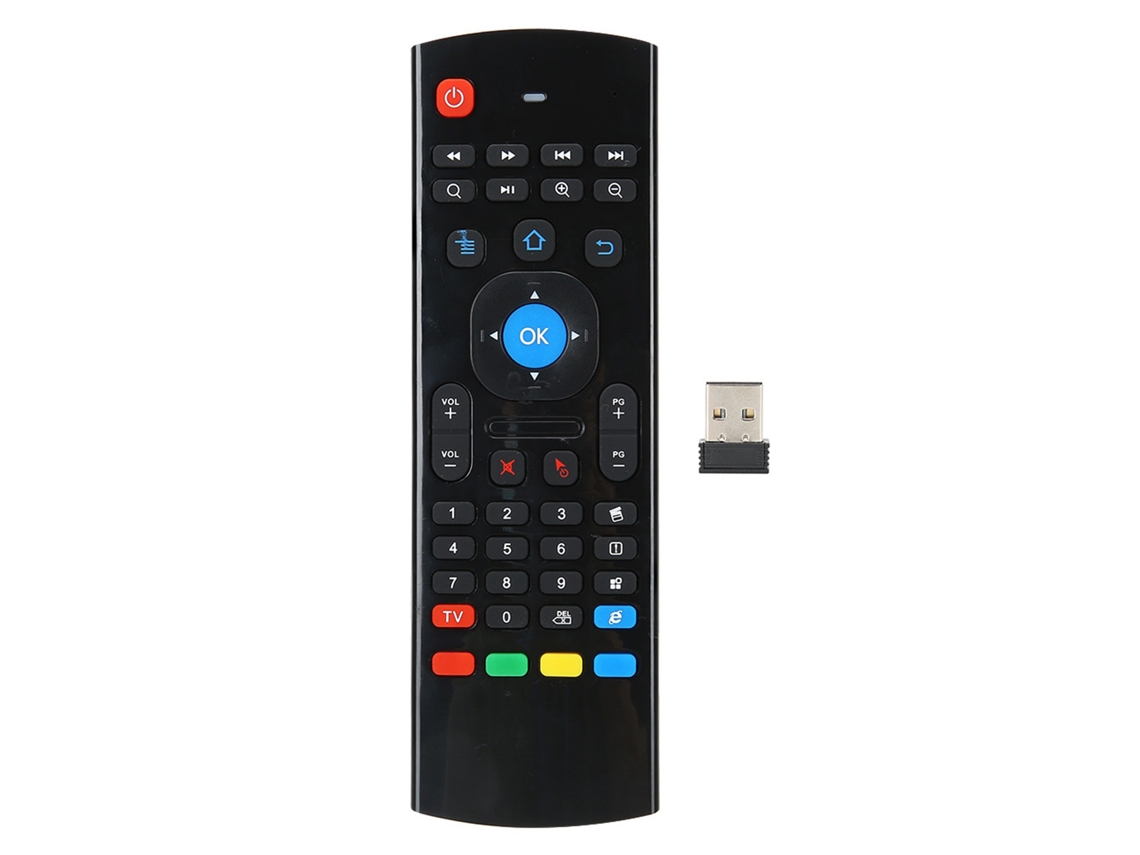 Control remoto inalámbrico Air Fly Mouse con sensor de movimiento infrarrojo para TV y PC MX3 | S/MARCA