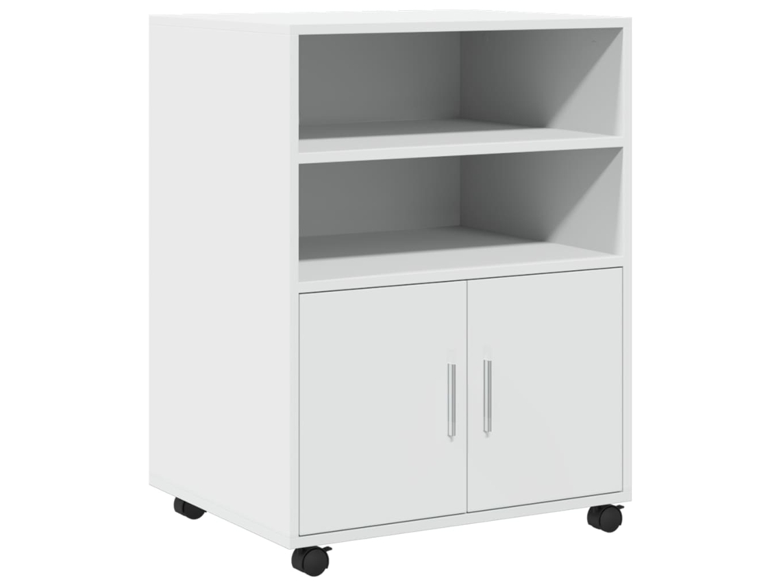 Móvel com Rodas Branco MAISON EXCLUSIVE 60x48x81 cm