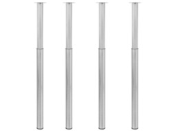 Vidaxl Pernas De Mesa Telescópicas 4 Pcs 710-1100 Mm Aço Inoxidável