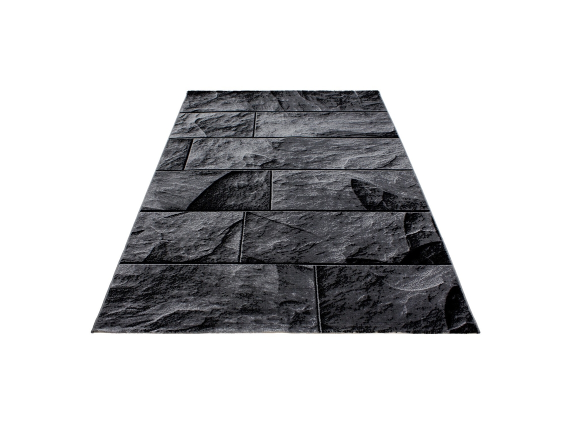Parma Oltu Tapete Pelo Curto Retangular 160x230cm Preto