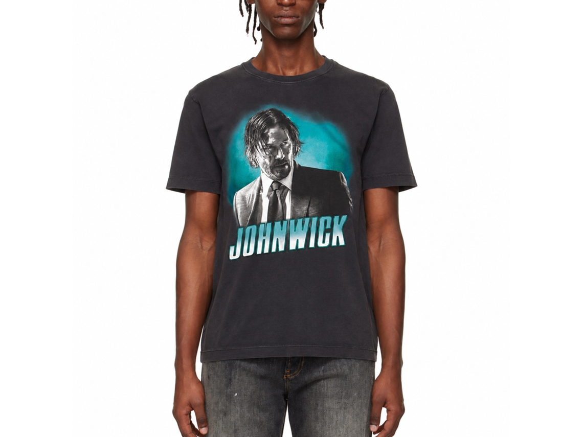 Rockinstone John Wick Cloudy Graphic T-shirt Size:s