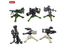Lurelia Veículo Militar Jeep Em Blocos De Construção Com Mini Soldados, Modelo Moc Infantil