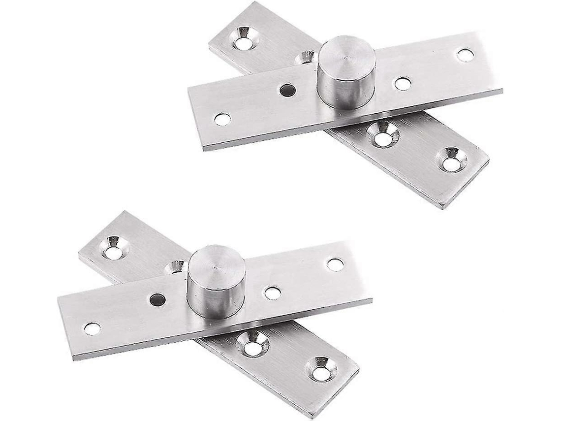 Dobradiças Porta Pivotante Aço Inoxidável 360° 75x17mm 2 Unidades