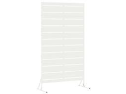 Conjunto 1 Protetor De Privacidade Vidaxl Branco Aço (100 X 50 X 180 Cm)