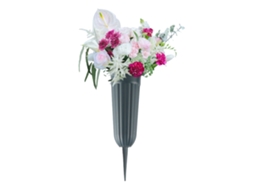 Vaso de Flor para Cemitério com Bico Afilado e Base Verde Escuro LAXISCREED