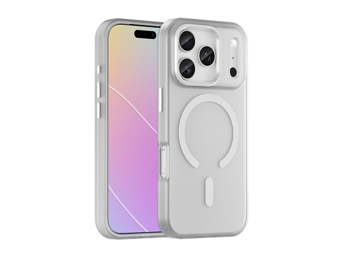 Capas Para Iphone 17 Pro Max (compatível Com Magnsafe) , Acabamento Semi-transparente Mate Branco
