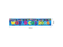 Bandeira do Mundial de 2026, com Design Resistente Ao Vento, Ideal para Eventos Esportivos, Festas e Uso Diário, 300 X 50 Cm STELASPLEN