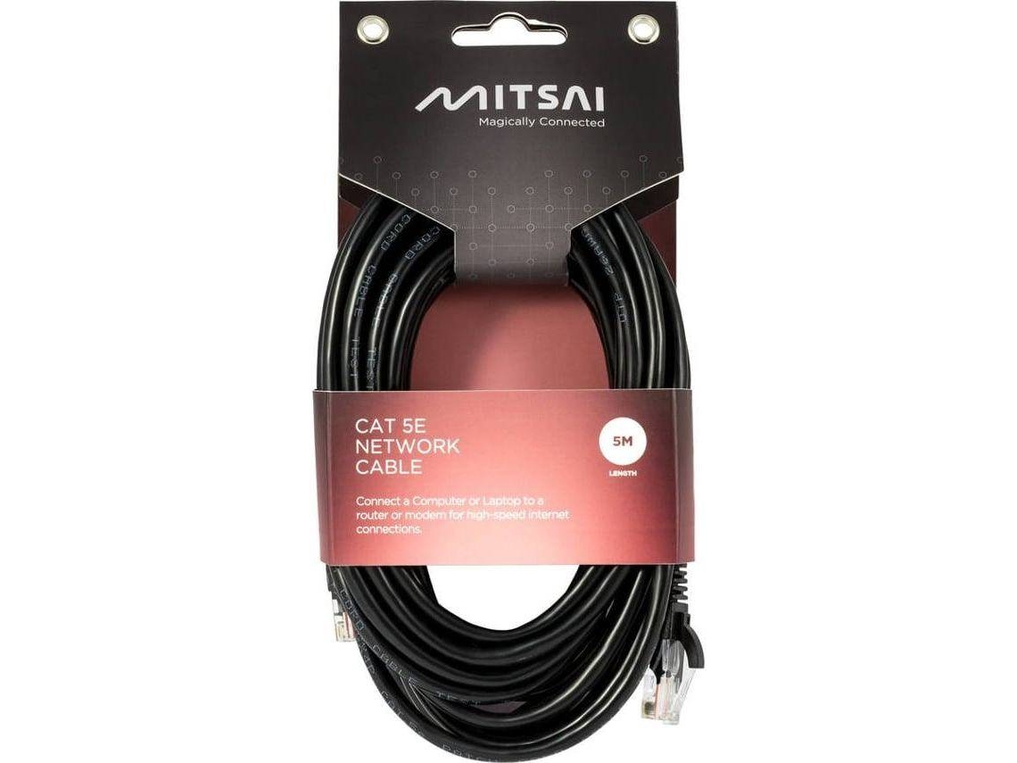 Cabo MITSAI RJ45 Basics UTP CAT5E (Outlet Grade A - 5 m)
