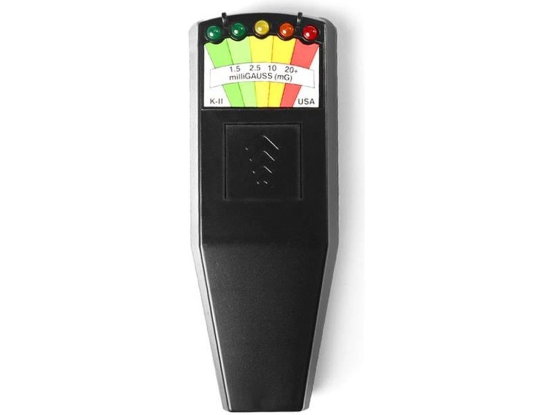 K2 campo eletromagnético emf gauss medidor detector de radiação portátil monitor de campo magnético emf 5 led gauss preto S/MARCA