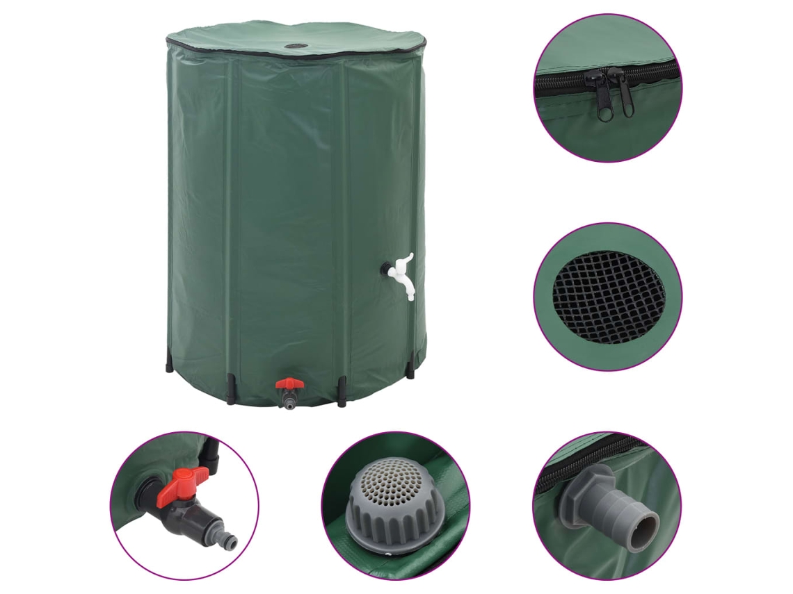 Water Tank,water Tanks Vidaxl Verde Pvc (250 L)