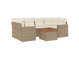 Garden Sofa Set, Garden Sofa Sets Vidaxl Bege Rattan / Vime (n/a)