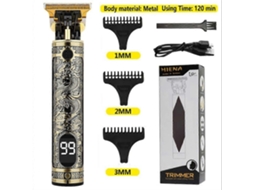 Novidade Em Barbeador Elétrico Masculino T9, Recarregável Via Usb, Máquina De Cortar Cabelo Profissional, Aparador De Barba E Cabelo Dragon.