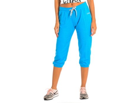 Shorts esportivos femininos Zumba com cordão na cor azul (XS)