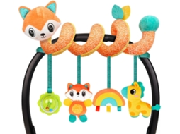 Brinquedo Espiral Com Chocalho Para Bebé, Pendurado Para Cadeira Auto E Carrinho, 0-12 Meses Raposa Hexinyigjly