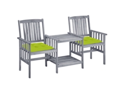 Garden Chair With Tea Table, Garden Chairs With Tea Tables Vidaxl Cinzeto Madeira De Acácia (n/a)