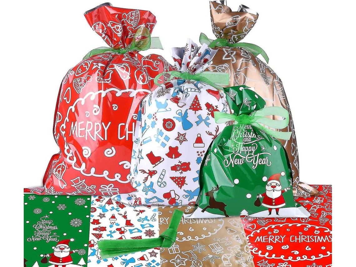 Embrulhos Para Presentes Estilos Variados Sacolas De Presente Com Laços De Fita Para Presentes De Natal Olysi Shop