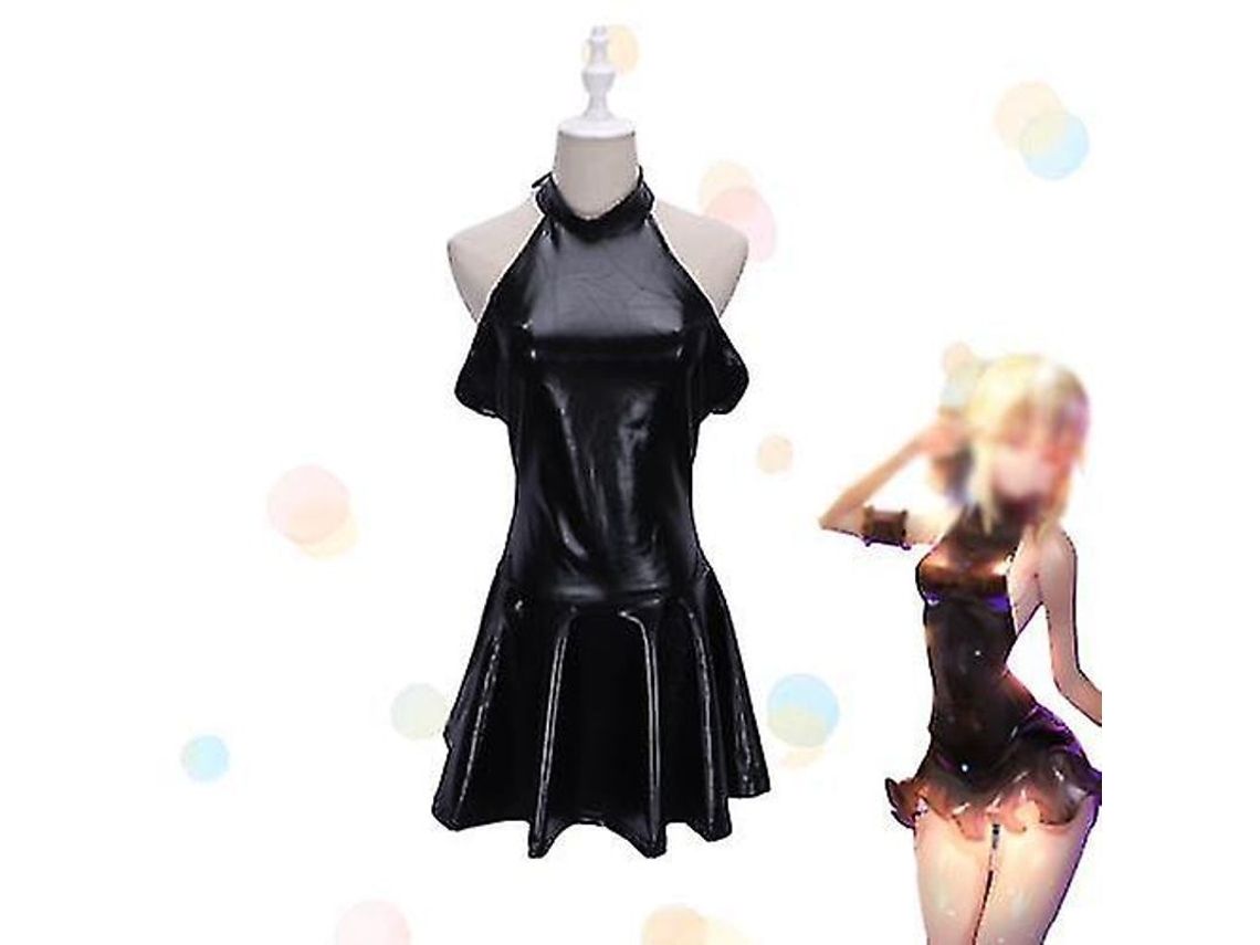 Fasst traje de Cosplay Fate Girls de Spandex e Algodão com Pliegues (S/MARCA)