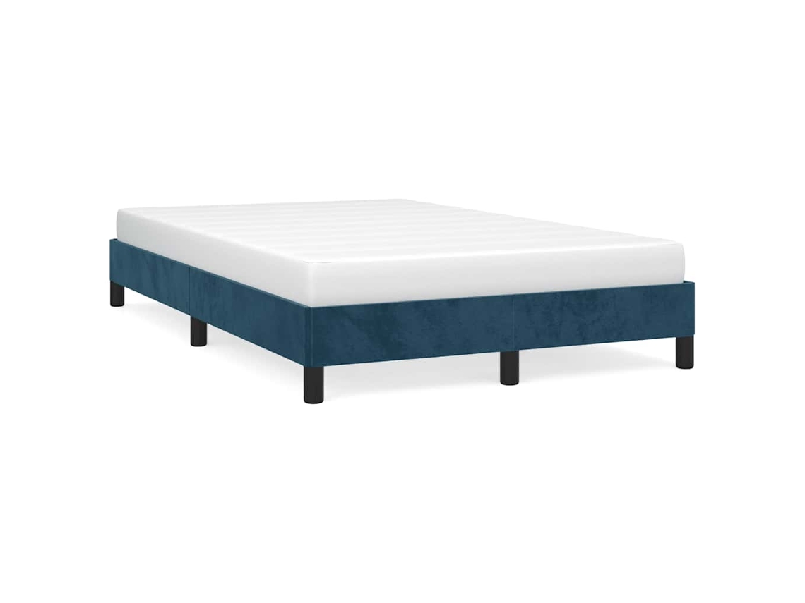 Bed Frame, Bed Frames Vidaxl Azul Veludo (120 X 190 Cm)