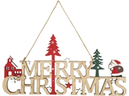 Decorações De Natal Em Madeira, Placa De Natal Para Pendurar Na Porta, Enfeites De Natal Com Papai Noel Para Árvore, Teto E Janela-aquaforge
