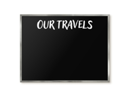 Magnetic Wall Board Our Travels For The Office Espelharte (80x60 Cm)