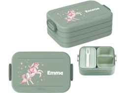 Lancheira Bento Personalizada Ideal Para Até 4 Sanduíches Compartimento Bento E Garfo Inclusos Gokoco