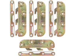 Galpada Conjunto De 4-suportes Ferro Anticorrosivos Para Grades Cama, Ganchos De 5-polegadas Para Grades Cama, Ferragens