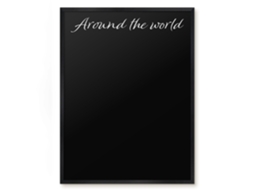 Magnetic Board Around The World For The Living Room Espelharte (60x80 Cm)