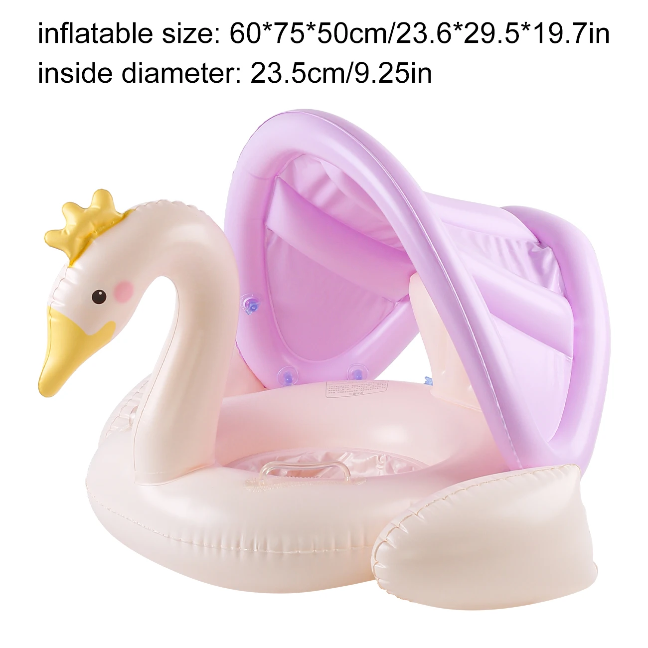 (roxo) 1 Boia Inflável Em Formato De Cisne, Boia Reforçada Para Piscina De Verão