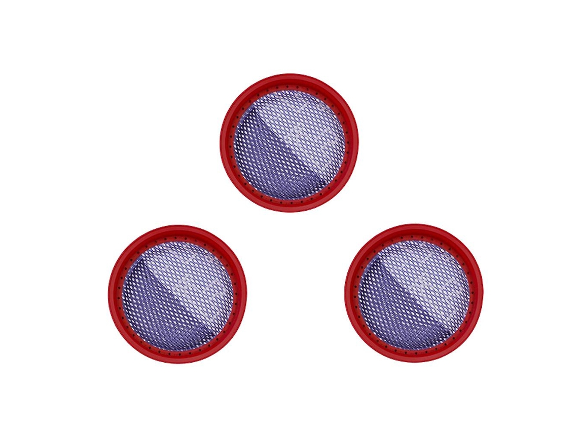 3 Peças para Filtro Redondo de Aspirador de Mão Dibea D18 D008Pro
