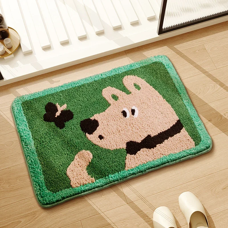 Tapete De Banheiro De Pelúcia Com Desenho De Animal Fofo (estilo 5, 40x60cm), Tapete Decorativo Para Casa.