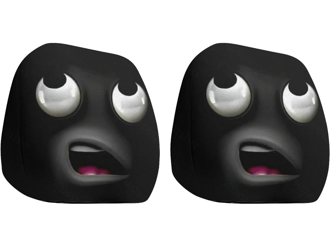 Conjunto de 2 capas elásticas para cabeça para usar no carro, com um divertido design de olho grande.
