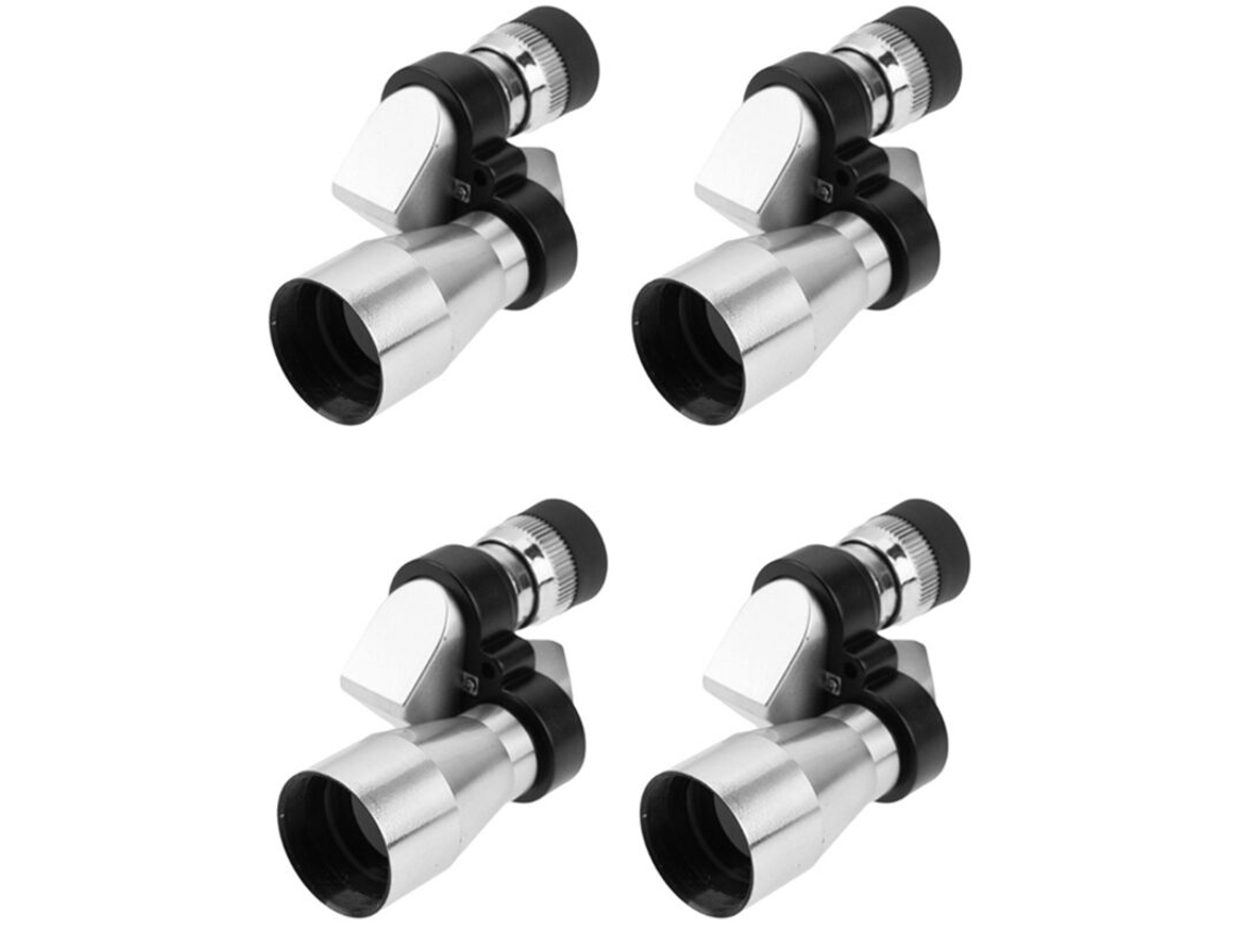 Conjunto de 4 Telescópios Monoculares Bolso 8x20 com Cantos Recortados para Visão Noturna e Condições Baixa Luminosidade BRILVIBERA