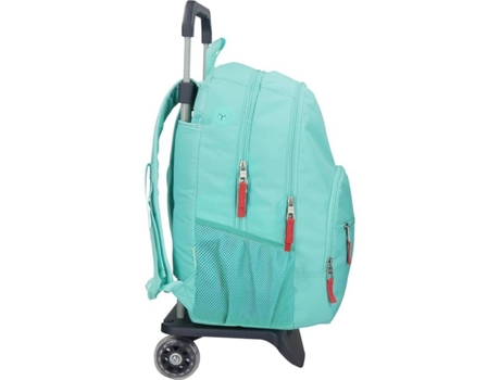 Mochila  Darienne Verde com Carrinho (32x44x22cm)