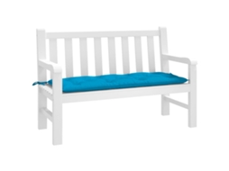 Vidaxl Almofadão P/ Banco Jardim 120x50x7 Cm Tecido Oxford Azul-claro
