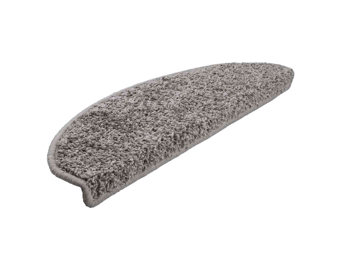 Tapetes de Escada 20 Peças 65x21x4cm Cinza Semicircular Grande MAISON EXCLUSIVE