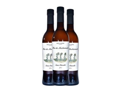 Vinho fortificado SANTA PETRONILA Fino en Rama Flor de Macharnudo Palomino Fino Jerez-Xérès-Sherry Garrafa Medium (0.5 L - 3 Unidades)