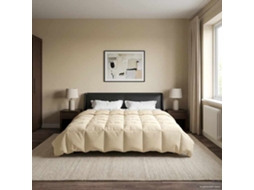 Vidaxl Edredom De Verão Simples Creme 200 X 200 Cm Microfibra