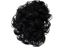 Peruca Masculina Lavável, Curta, De Fibra Resistente A Altas Temperaturas, Confortável, Encaracolada E Macia, Estilo Anos 70.