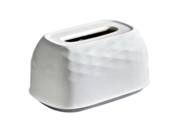 Caixa de Papel Higiênico de Parede ou Mesa em PP com 19cm e 4 Cores para Sala Cozinha Quarto Escritório S/MARCA